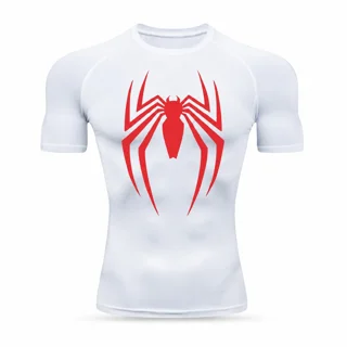 تیشرت استرج سفید مارول اسپایدر قرمز marvel spider